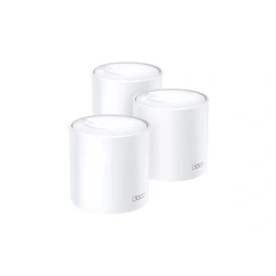 Image de TP Link Deco WiFi 6 Mesh AX 5400Mbps X60(3 Pack) V3.2, Système pour Toute la Maison, Couverture de 660㎡, Installation Facile, Contrôle Parental, Compatible avec toutes les Box Fibre
