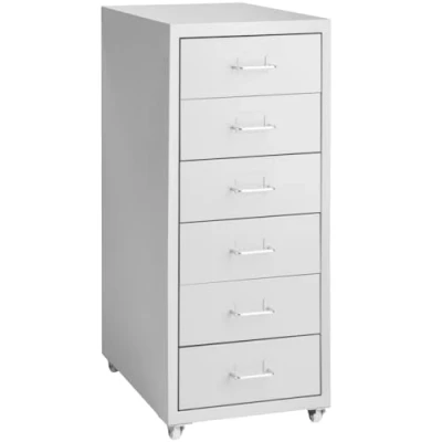 Image de TecTake® Caisson Bureau Meuble de Rangement Armoire métallique Industriel 41 x 28 69 cm tiroir avec 6 Tiroirs pour Papier administratif