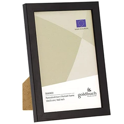 Image de goldbuch Skandi 15 x 20 cm, Simple véritable, Poser, Bois avec Support Mural, Cadre Photo Blanc