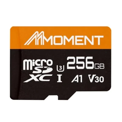Image de MMOMENT Carte Micro SDXC, 256Go A1, UHS I, U3, Classe 10,Adaptateur SD Inclus, jusqu&#039;à 100 Mo/s en Lecture et 75 écriture