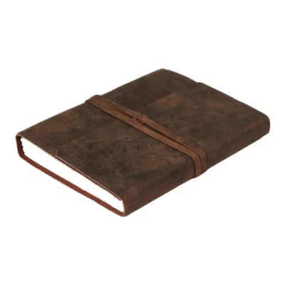 Image de OVERDOSE Buff Belt journal en cuir fait à la main pour étudiants, de bureau relié hommes et femmes Carnet croquis 5 x 7 pouces 12 17 cm A6