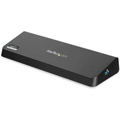 Image de StarTech.com Station d&#039;Accueil USB 3.0 Double Écran avec HDMI et DisplayPort 4K vers 4x A, Ethernet, DP Universelle A pour PC Mac/Win (USB3DOCKHDPC)