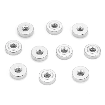 Image de 10/5/2/1 x écrou moleté M3 M4 M5 M6 M8 M10 écrous de pouce Nurled en acier au carbone(M4（10pcs）)