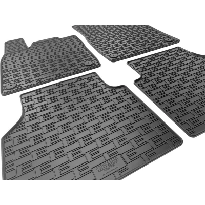 Image de AutoStyle CK RVW04 Ensemble de tapis sol caoutchouc avant et arrière 4 noir SKODA: Enyaq IV SUV