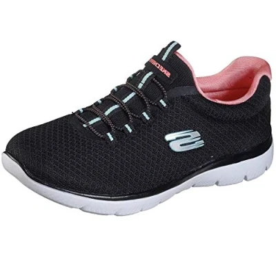 Image de Skechers Femme Summits Sneaker, Noir Rose, 38.5 EU