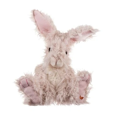 Image de Wrendale PLUSH001 Jouet en Peluche Rowan Rabbit avec Sac Lin, 26 cm x 22