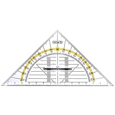 Image de Herlitz Petit triangle géométrique avec poignée, 1 pièce dans un emballage transparent