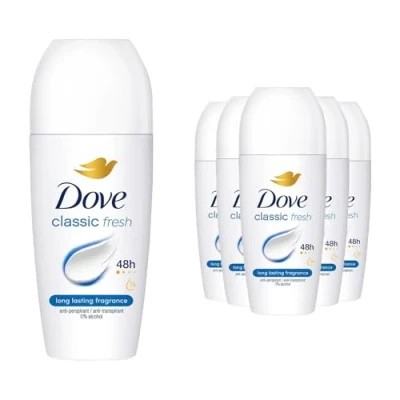 Image de Dove Lot de 6 déodorants roll on Classic 50 ml