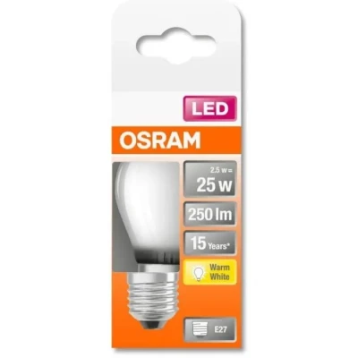 Image de OSRAM Ampoule LED Culot: E27 Blanc chaud 2700 K 2,50 W équivalent à 25 dépolie Retrofit CLASSIC P
