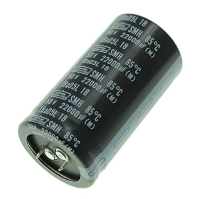 Image de Condensateur Elko radial 22000µF 50V électrolytique Snap In jusqu&#039;à 85C 22000uF Electrolytic Capacitor from United Chemi Con