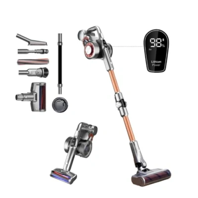 Image de Jimmy H9 Pro Balai électrique sans Fil Flexible, Batterie Amovible, 600 W, 200 AW et 25 Kpa Puissance, autonomie 80 Minutes, écran LED Intelligent, Filtre HEPA Station de Charge