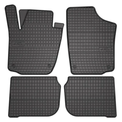 Image de FROGUM 0364 Ensemble de tapis sol Caoutchouc avant et arrière 4 noir Sur mesure SKODA: Rapid 3/5 portes