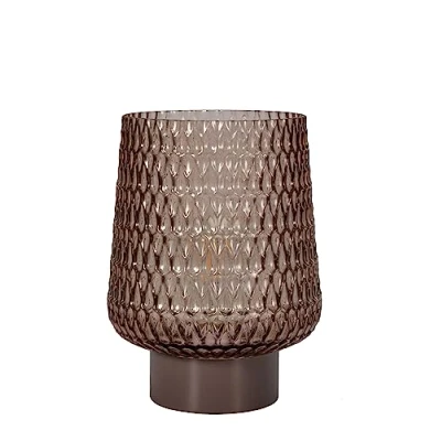 Image de Pauleen 48309 LED Mobile luminaire Sparkling Glamour minuterie Pile Gris Lampe à Poser, Verre, 0.8 W