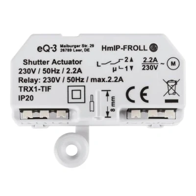 Image de Homematic IP, Maison Connectée, Actionneur de volet Roulant encastré, 151347A0