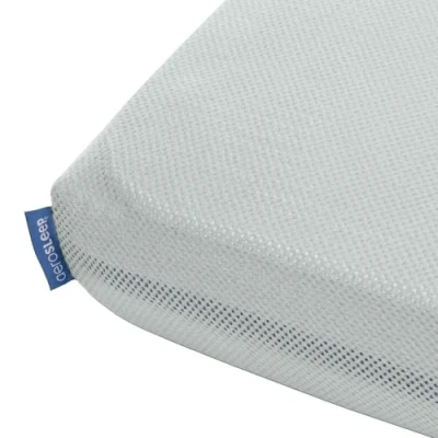Image de AEROSLEEP SafeSleep Drap Housse Lit Bébé Respiration Optimale Régulation de la Chaleur Absorption l&#039;Humidité Lavable en Machine Stone