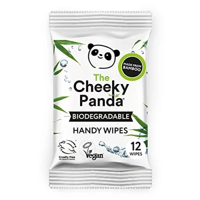 Image de The Cheeky Panda Mini Lingettes Voyage 12 Humides à base d&#039;eau 99%