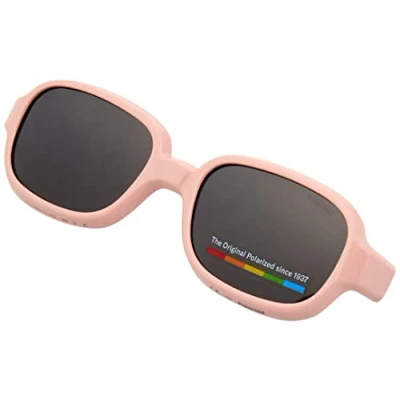 Image de Polaroid Enfant PLD K003 CL ON 35J/M9 Lunettes de soleil Bio polyamide Rose Gris Carré Polarisé Clignotant