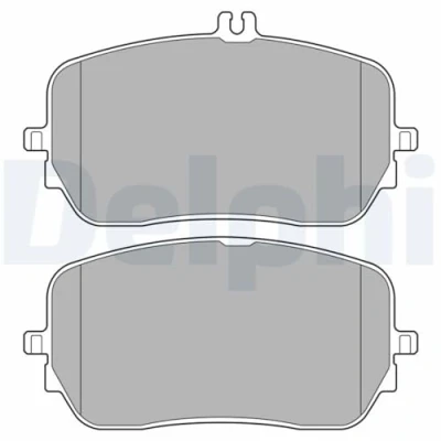 Image de DELPHI LP3603 Jeu de plaquettes frein préparé pour indicateur d&#039;usure avec tôle anti bruit accessoires MERCEDES BENZ: GLE, GLE Coupe, GLS