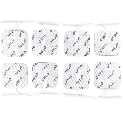 Image de Electrodes compatibles electrostimulateurs TENS EMS set de 8 électrodes 40 x mm pads pour électrostimulation et avec connexion à fil 2