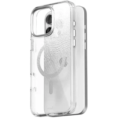 Image de Coque pour iPhone 16 Pro Max MOSHI iGlaze Blanc brume Protection 360 MagSafe