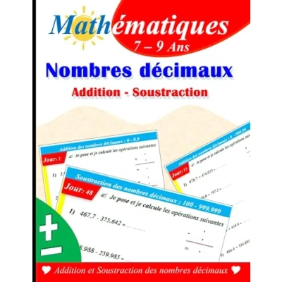 Image de Addition et Soustraction des nombres décimaux: Les décimaux : Exercices corrigés