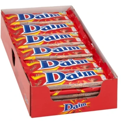 Image de Daim Barre Chocolat 28g (Boite De 36)