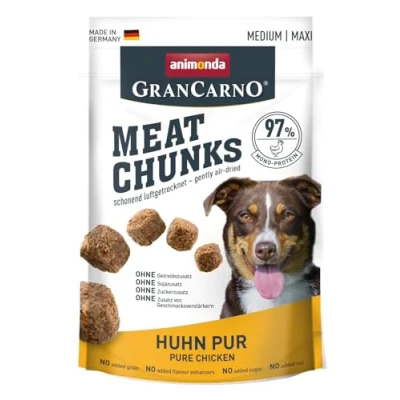 Image de Morceaux de viande d’animonda, friandises à base pour chien adulte, poulet, moyen/maxi, 80 g