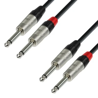 Image de Adam Hall Cables 4 STAR TPP 0300 Câble Audio REAN 2 x Jack 6,35 mm mono vers 3 m