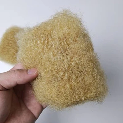 Image de cheveux afro crépus en vrac pour tresser des humains bouclés Dreadlocks Blonde Foncé Doré(8 Pouces, 27 Honey Blonde)