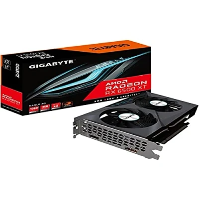 Image de GIGABYTE GV R65XTEAGLE 4GD Radeon RX 6500 XT 4GB Eagle GDDR6 Ray Tracing Graphics Card, RDNA2, 1024 Streams, 2825MHz Boost