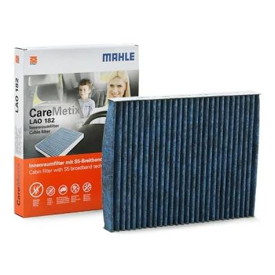 Image de MAHLE ORIGINAL LAO 182 Filtre d&#039;habitacle à charbon actif, aux propriétés anti allergènes, avec effet antibactérien 278,0 217 30,0 CareMetix