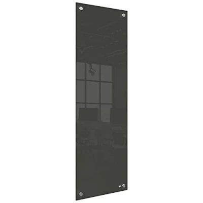 Image de Nobo Petit Tableau Effaçable Mural en Verre, Sans Cadre, 300 x 900 mm, 1 Feutre Inclus, Noir, 1915610