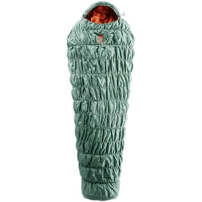 Image de deuter Exosphere +4 Sac de Couchage Zip Right, Sage Paprika, Regular