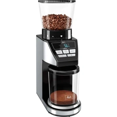Image de Melitta 1027 01 Meuleuse CALIBRA EU, 160 W, noir/acier inoxydable