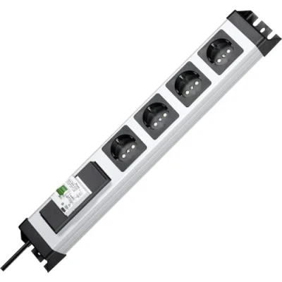 Image de Kopp 228120012 Powerversal Multiprise avec 4 Prises et 1 Interrupteur FI/LS
