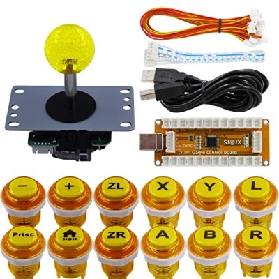 Image de SJ@JX Arcade Game Controller USB Encoder Gamepad Cherry MX Microswitch Button 8way Joystick for Nintendo Switch PC PS3 Retropie Raspberry Pi MAME