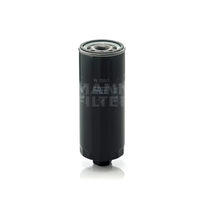 Image de MANN FILTER W 735/1 Filtre à huile M 24 X 2 avec un clapet de non retour vissé AUDI: V8, A6 C4 Avant, 100 Berline