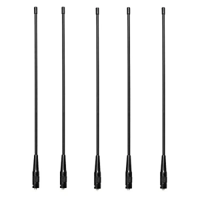 Image de Retevis RHD771 Talkie Walkie Antenne SMA F Double Bande 144/430MHz VHF/UHF Haut Gain Compatible avec Baofeng UV 5R Plus 5RE BF 888S RT5 RT5R RT86 H777 (5 Pcs)