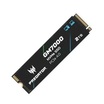 Image de acer Predator GM7000 2TB M.2 SSD 2280 NVMe Gen4 Disque dur interne pour jeu, compatible avec PS5 jusqu&#039;à 7400 Mo/s BL.9BWWR.106