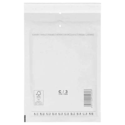 Image de 50 Enveloppes bulles 17 cm x 22,5 (format A5) blanc Pochette à d&#039;air, d&#039;expédition, emballage d&#039;expédition officeking
