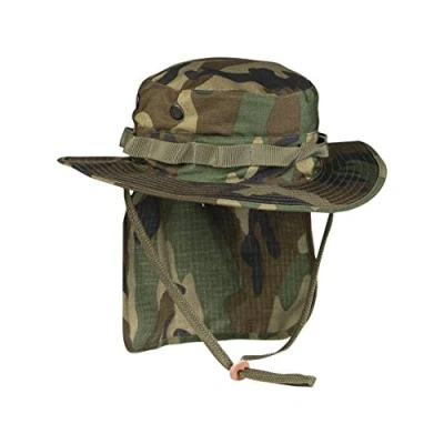 Image de Mil Tec chapeau Boonie britannique avec cache nuque, safari, tropical, différents modèles Vert L