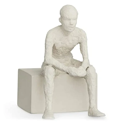 Image de Kähler Le Réflecteur H14 cm Sculptures de caractères Non émaillé, Blanc