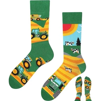 Image de TODO Chaussettes femme et homme Colors Fancy Funny avec un motif rigolo multicolore