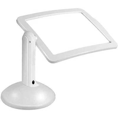 Image de HWSY loupe de Lecture lumière LED 3X Mains Libres avec Support et Table Bureau Lampe rectangulaire Interesting