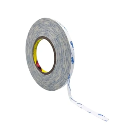 Image de 3M 9448A Ruban adhésif double face en tissu, fin, 50 mètres, épaisseur 0,160 mm, haute performance (50 mt X 12 mm)