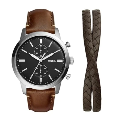 Image de Fossil Townsman Montre à aiguilles, Homme, Taille: One Size, Pro planet brown