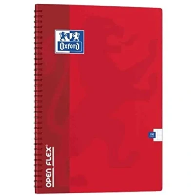 Image de Oxford 38231 Cahier Spirale Open Flex Reliure Intégrale Couverture Polypropylène A4+ Papier Bleu