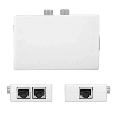 Image de Cblecc UTP STP 2 en 1 Sortie Ports RJ45 LAN Cat commutateur réseau sélecteur Interne Externe répartiteur boîte