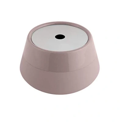Image de axentia Boîte à Coton avec Couvercle Nevada, de Rangement pour Cosmétiques Salle Bains, Pot en Grès, Bijoux, Taupe