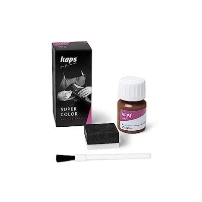 Image de KAPS Super Color Teinture pour Cuir Naturel Matières Synthétiques et Textiles 25 ml Plusieurs couleurs, Noix 179